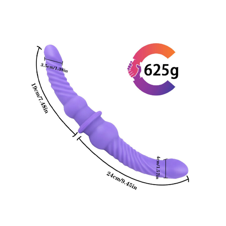 DuoPro 17.5 inch Delux Double Ended Dildo Dimensions