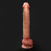 11 Inch Dildo Realistic Double Skin Dildo Luna with testicles