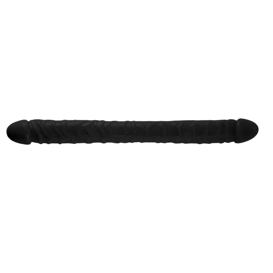 Duo 18 Inch Double Ended Lesbian Dildo Black