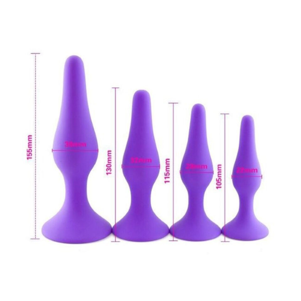 Butt Plug Set Dimensions