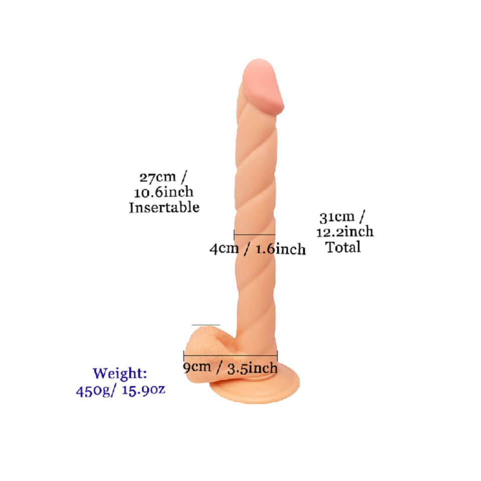 LongSlim 12 Inch Dildo Dimensions