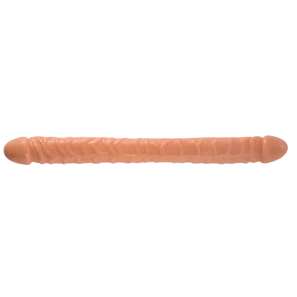 Duo 18 Inch Double Ended Lesbian Dildo Flesh