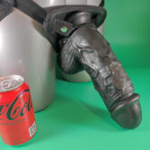 Strap On set Girthy black scale