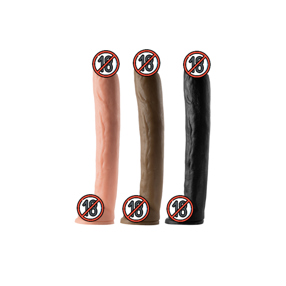 Stretcher dildo masked glans