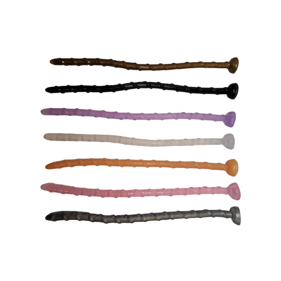 Corkscrew anal dildo butt plug probe